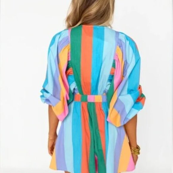 Buddy Love Jellybean Stripe Romper NWT - Picture 3 of 4